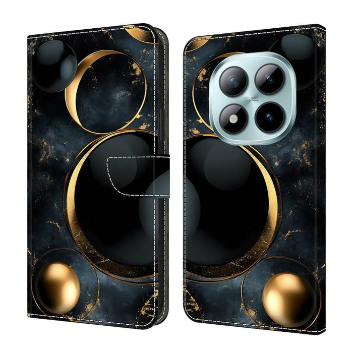 Funda para teléfono de cuero vegano pintado con efecto cristal, For Redmi A7 / A5 4G 171mm / Poco C71, For Redmi A7 Pro 4G / 5G 171mm /Poco C85x 5G, For Redmi Note 15 5G / 4G Global 164mm, For Redmi Note 15 Pro 5G Global 163.6mm                        ...