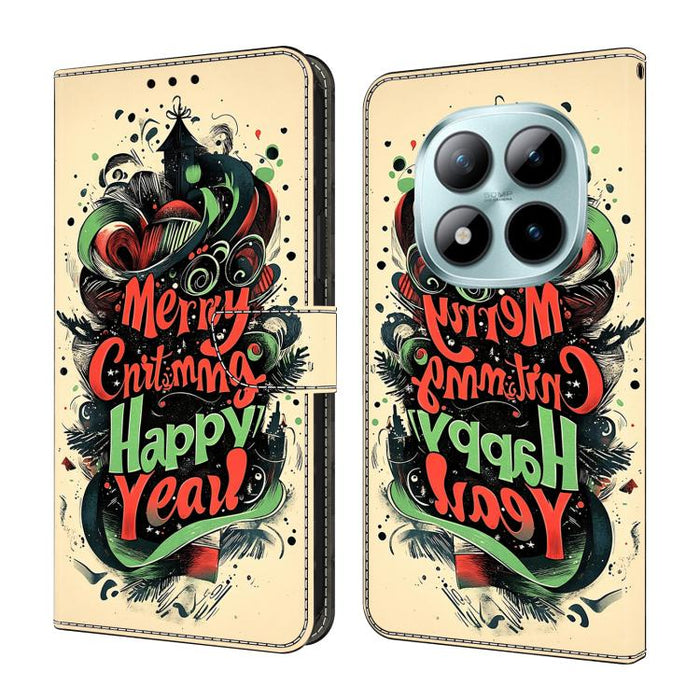 Funda para teléfono de cuero vegano pintado con efecto cristal, For Redmi A7 / A5 4G 171mm / Poco C71, For Redmi A7 Pro 4G / 5G 171mm /Poco C85x 5G, For Redmi Note 15 5G / 4G Global 164mm, For Redmi Note 15 Pro 5G Global 163.6mm                        ...