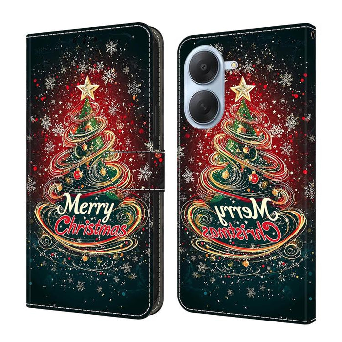 Funda para teléfono de cuero vegano pintado con efecto cristal, For Redmi A7 / A5 4G 171mm / Poco C71, For Redmi A7 Pro 4G / 5G 171mm /Poco C85x 5G, For Redmi Note 15 5G / 4G Global 164mm, For Redmi Note 15 Pro 5G Global 163.6mm                        ...
