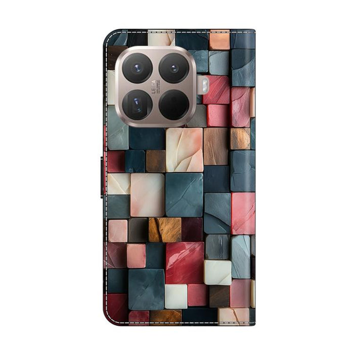 Funda para teléfono de cuero vegano pintado con efecto cristal, For Xiaomi 15T Pro, For Xiaomi 15T, For Xiaomi 15 Pro, For Xiaomi 15
