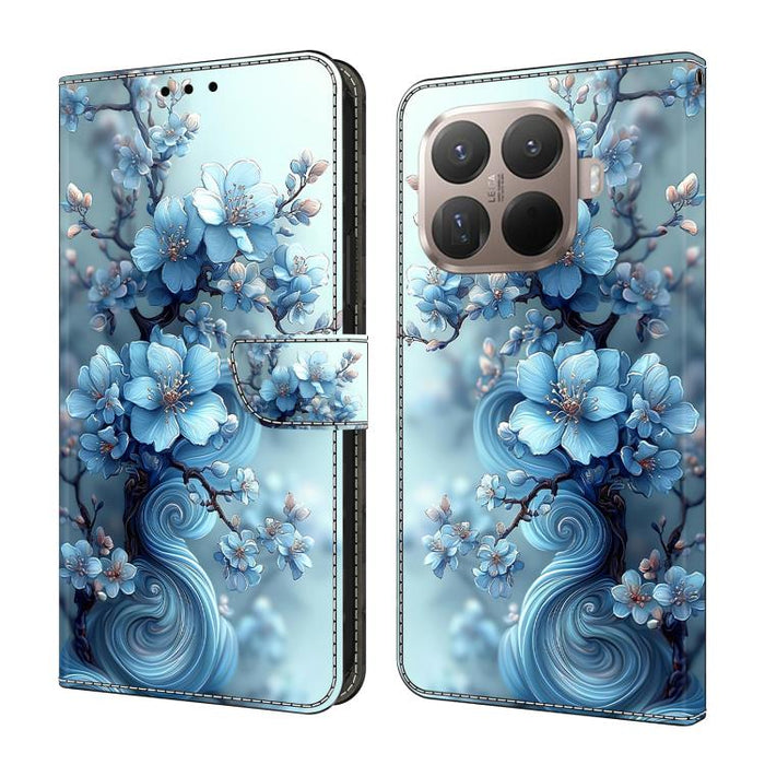 Funda para teléfono de cuero vegano pintado con efecto cristal, For Xiaomi 15T Pro, For Xiaomi 15T, For Xiaomi 15 Pro, For Xiaomi 15