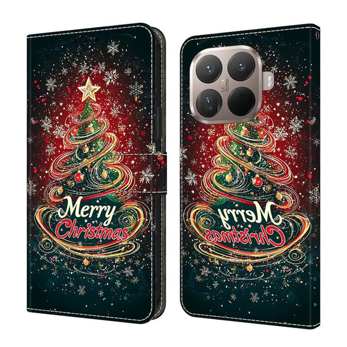 Funda para teléfono de cuero vegano pintado con efecto cristal, For Xiaomi 15T Pro, For Xiaomi 15T, For Xiaomi 15 Pro, For Xiaomi 15
