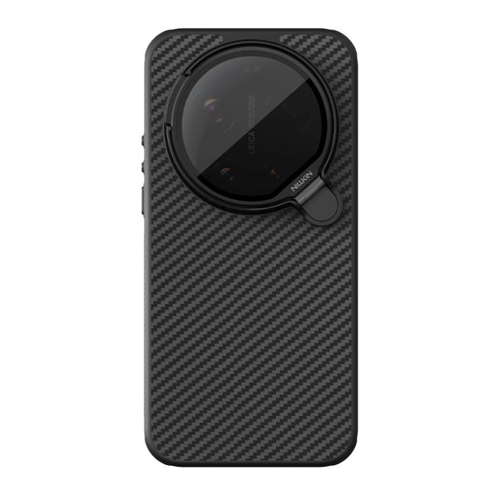 Funda magnética para teléfono NILLKIN CarboProp CamShield negra translúcida, For Xiaomi 17 Ultra