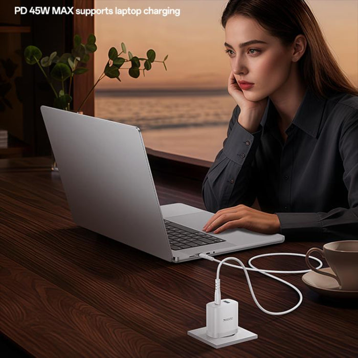 Cargador rápido Yesido PD45W con interfaz dual USB y Tipo-C, EU Plug, UK Plug, US Plug