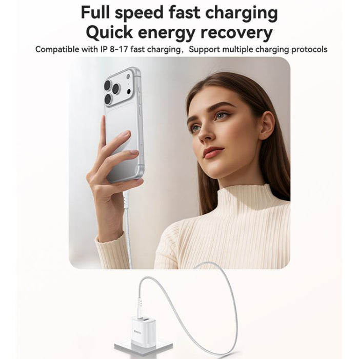 Yesido PD35W, kit de cargador rápido USB tipo C con cable tipo C a tipo C., US Plug, EU Plug, UK Plug