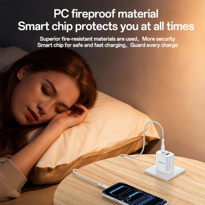 Yesido PD35W, kit de cargador rápido USB tipo C con cable tipo C a tipo C., US Plug, EU Plug, UK Plug