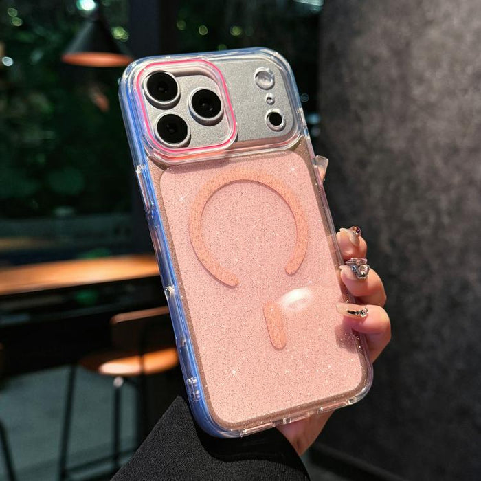 Funda magnética para teléfono de acrílico con brillo cristalino, For iPhone 17 Pro Max, For iPhone 17 Pro