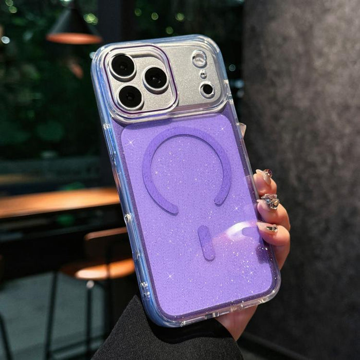 Funda magnética para teléfono de acrílico con brillo cristalino, For iPhone 17 Pro Max, For iPhone 17 Pro