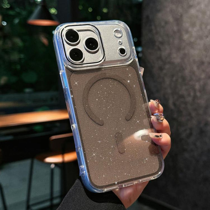 Funda magnética para teléfono de acrílico con brillo cristalino, For iPhone 17 Pro Max, For iPhone 17 Pro