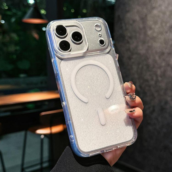 Funda magnética para teléfono de acrílico con brillo cristalino, For iPhone 17 Pro Max, For iPhone 17 Pro