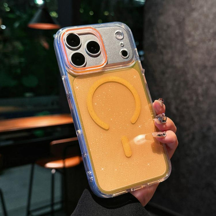 Funda magnética para teléfono de acrílico con brillo cristalino, For iPhone 17 Pro Max, For iPhone 17 Pro