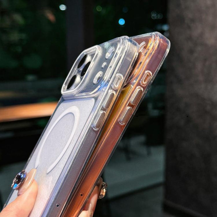 Funda magnética para teléfono de acrílico con brillo cristalino, For iPhone 17 Pro Max, For iPhone 17 Pro