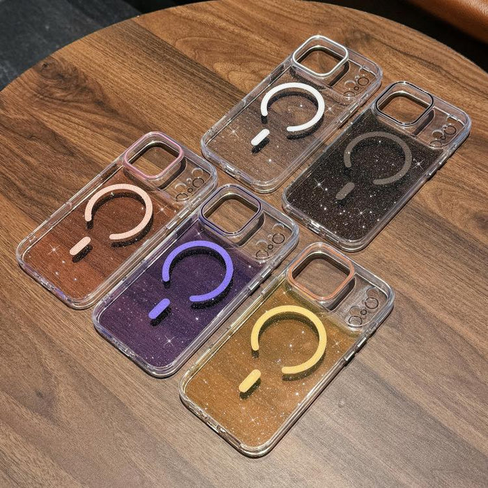 Funda magnética para teléfono de acrílico con brillo cristalino, For iPhone 17 Pro Max, For iPhone 17 Pro