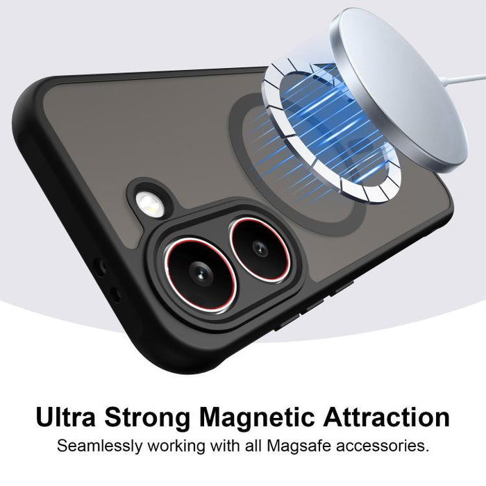 Funda para teléfono Fan Dun Series de TPU híbrido PC esmerilado MagSafe, For Redmi Turbo 5 5G / Poco X8 Pro 5G