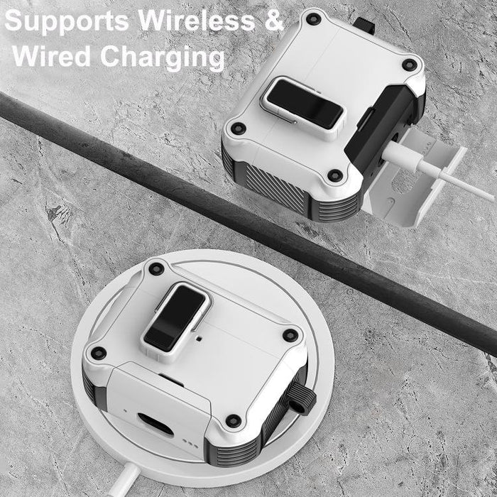 Estuche protector magnético con cierre de seguridad para auriculares con soporte, For AirPods Pro 3, For AirPods 4, For AirPods Pro 2, For AirPods Pro