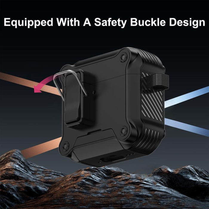 Estuche protector magnético con cierre de seguridad para auriculares con soporte, For AirPods Pro 3, For AirPods 4, For AirPods Pro 2, For AirPods Pro