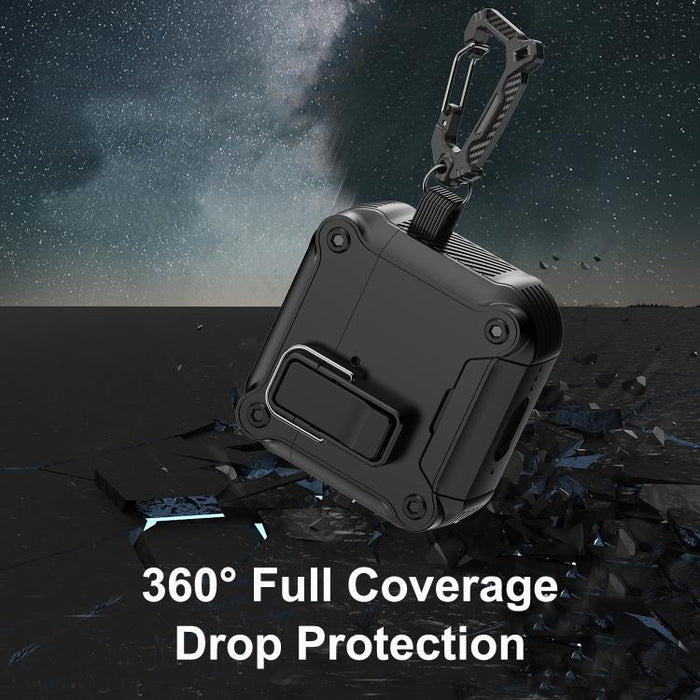 Estuche protector magnético con cierre de seguridad para auriculares con soporte, For AirPods Pro 3, For AirPods 4, For AirPods Pro 2, For AirPods Pro