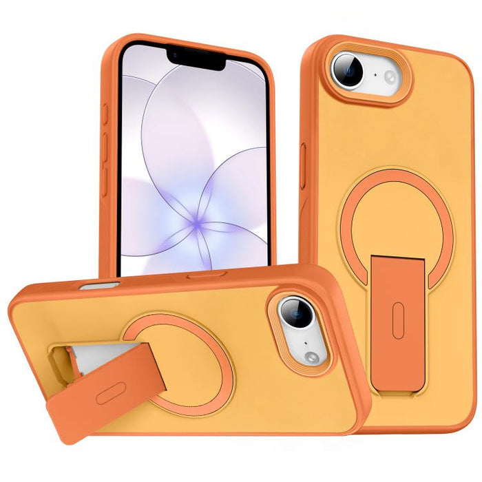 Funda para teléfono MagSafe con soporte invisible y tacto suave, For iPhone 16e / 17e, For iPhone 17 Pro Max, For iPhone 17 Pro, For iPhone 17, For iPhone Air