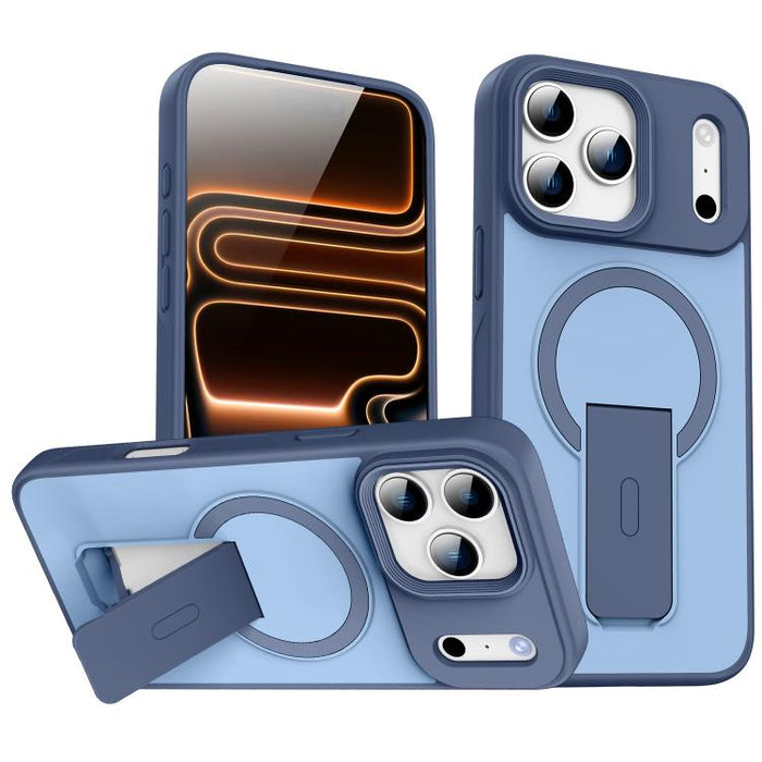Funda para teléfono MagSafe con soporte invisible y tacto suave, For iPhone 16e / 17e, For iPhone 17 Pro Max, For iPhone 17 Pro, For iPhone 17, For iPhone Air