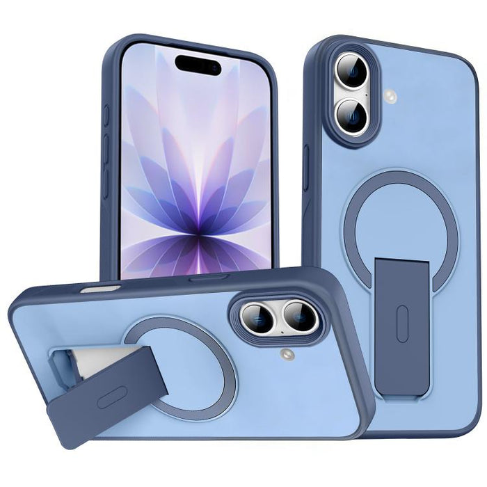 Funda para teléfono MagSafe con soporte invisible y tacto suave, For iPhone 16e / 17e, For iPhone 17 Pro Max, For iPhone 17 Pro, For iPhone 17, For iPhone Air