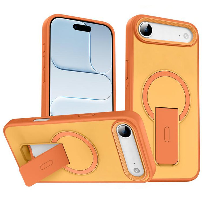 Funda para teléfono MagSafe con soporte invisible y tacto suave, For iPhone 16e / 17e, For iPhone 17 Pro Max, For iPhone 17 Pro, For iPhone 17, For iPhone Air