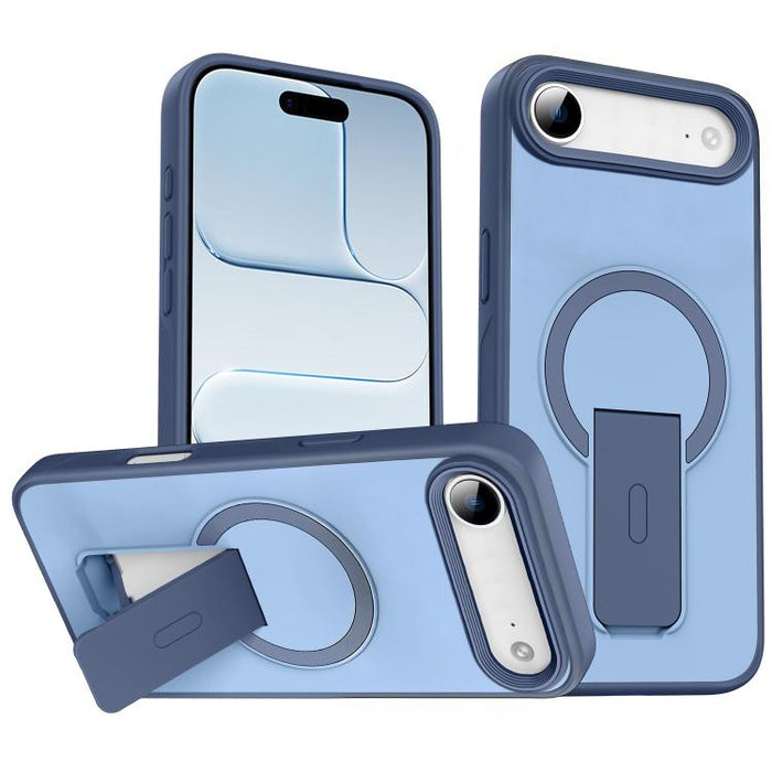 Funda para teléfono MagSafe con soporte invisible y tacto suave, For iPhone 16e / 17e, For iPhone 17 Pro Max, For iPhone 17 Pro, For iPhone 17, For iPhone Air
