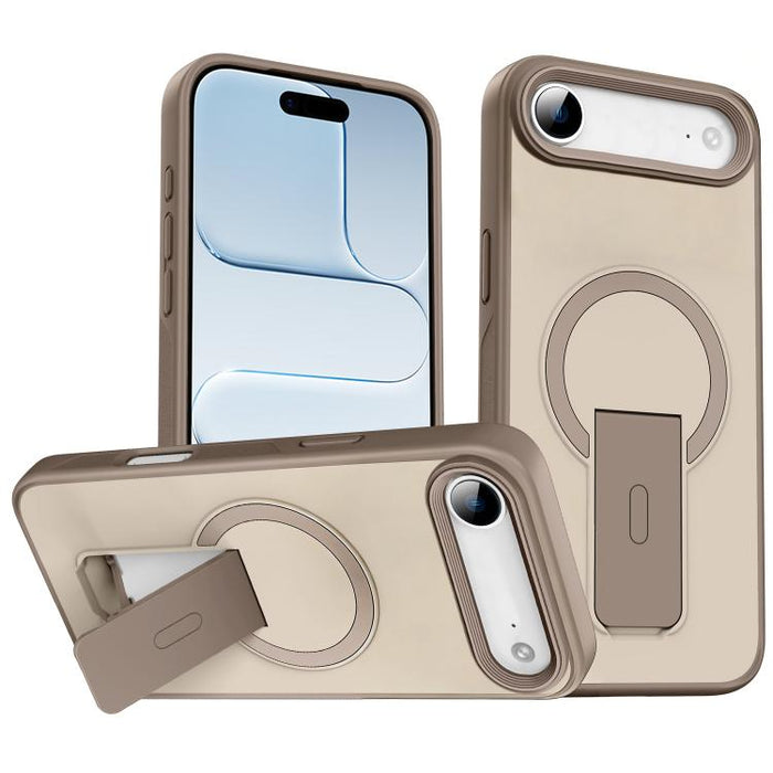 Funda para teléfono MagSafe con soporte invisible y tacto suave, For iPhone 16e / 17e, For iPhone 17 Pro Max, For iPhone 17 Pro, For iPhone 17, For iPhone Air