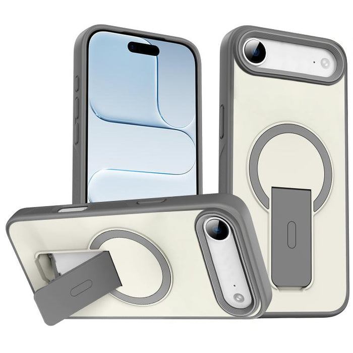 Funda para teléfono MagSafe con soporte invisible y tacto suave, For iPhone 16e / 17e, For iPhone 17 Pro Max, For iPhone 17 Pro, For iPhone 17, For iPhone Air