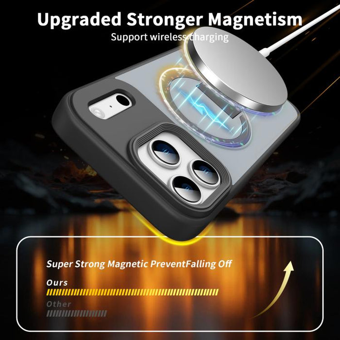 Funda para teléfono MagSafe con soporte invisible y tacto suave, For iPhone 16e / 17e, For iPhone 17 Pro Max, For iPhone 17 Pro, For iPhone 17, For iPhone Air