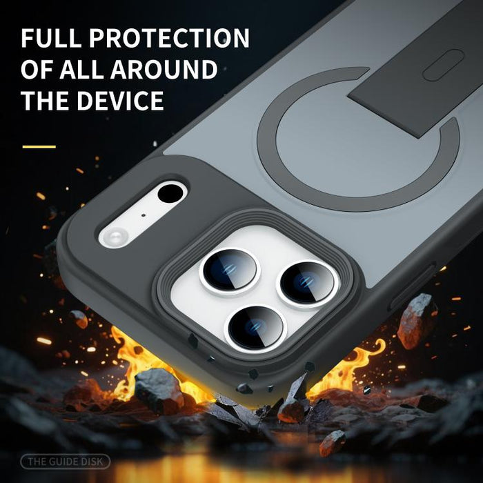 Funda para teléfono MagSafe con soporte invisible y tacto suave, For iPhone 16e / 17e, For iPhone 17 Pro Max, For iPhone 17 Pro, For iPhone 17, For iPhone Air