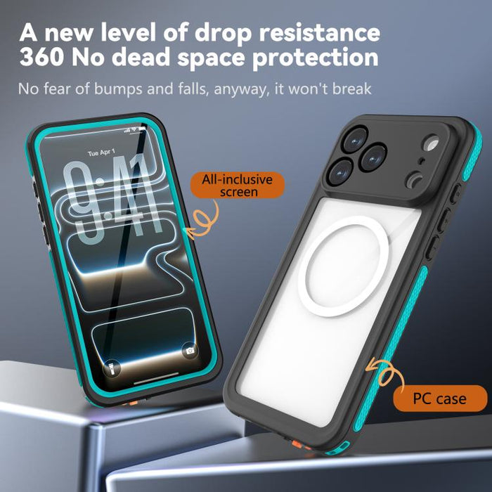 Funda magnética impermeable para teléfono RedPepper Serie V IP68, For iPhone 17 Pro Max