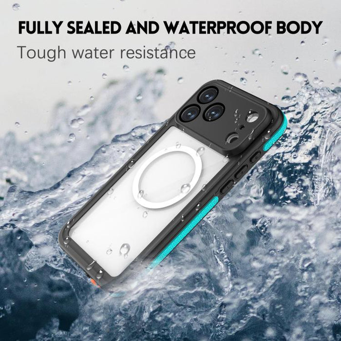 Funda magnética impermeable para teléfono RedPepper Serie V IP68, For iPhone 17 Pro Max