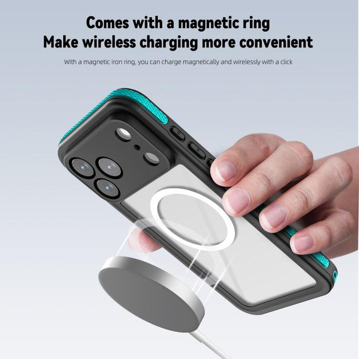 Funda magnética impermeable para teléfono RedPepper Serie V IP68, For iPhone 17 Pro Max