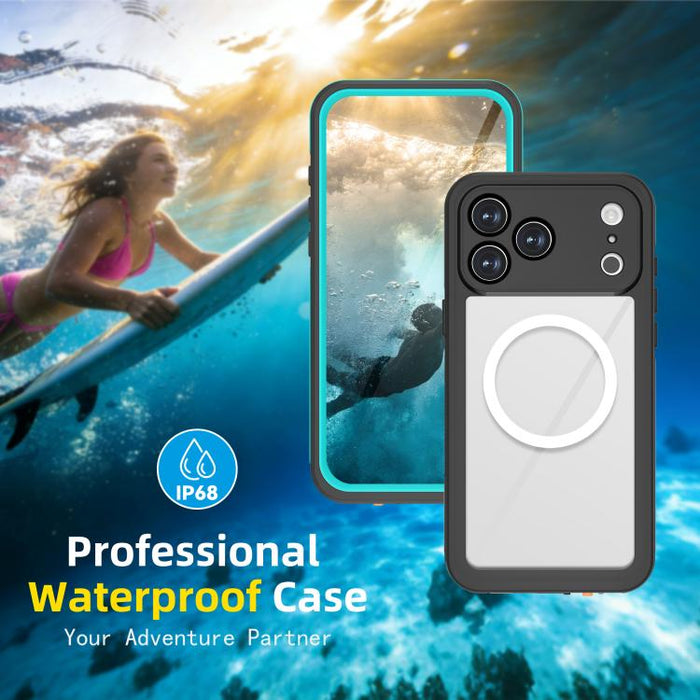 Funda magnética impermeable para teléfono RedPepper Serie V IP68, For iPhone 17 Pro Max