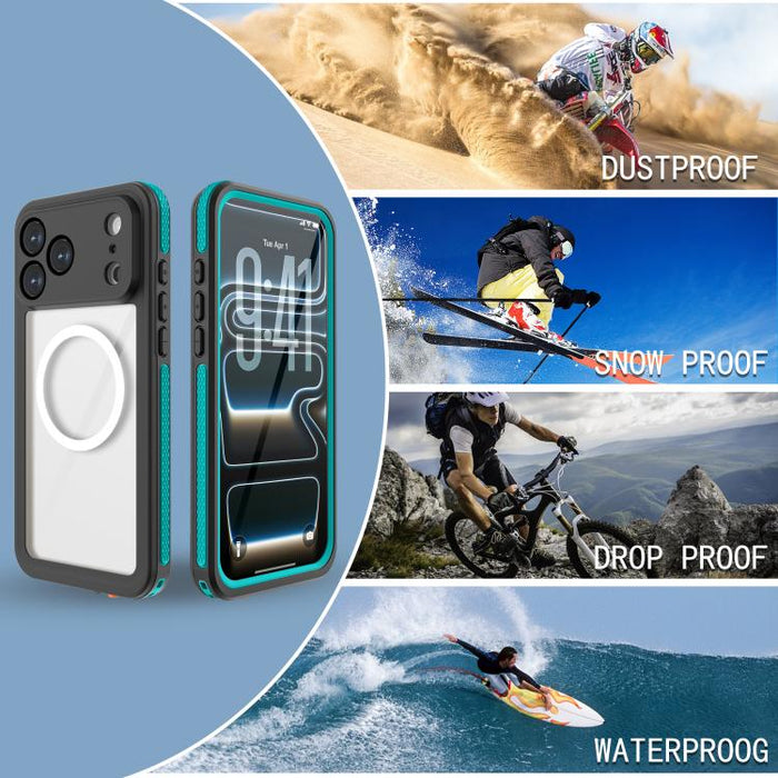 Funda magnética impermeable para teléfono RedPepper Serie V IP68, For iPhone 17 Pro Max
