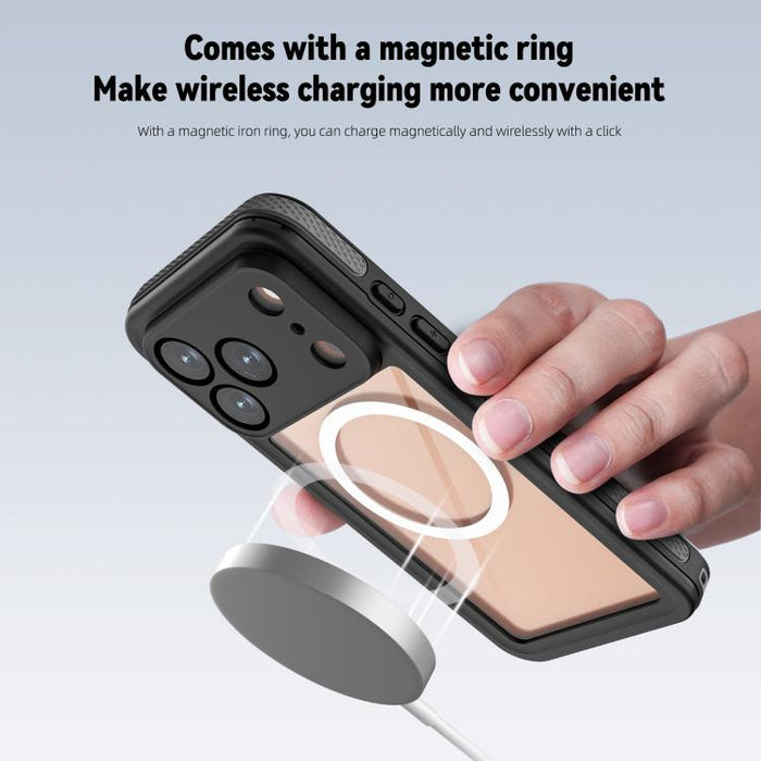 Funda magnética impermeable para teléfono RedPepper Serie V IP68, For iPhone 17 Pro, For iPhone 17
