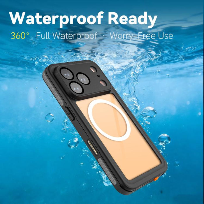 Funda magnética impermeable para teléfono RedPepper Serie V IP68, For iPhone 17 Pro, For iPhone 17