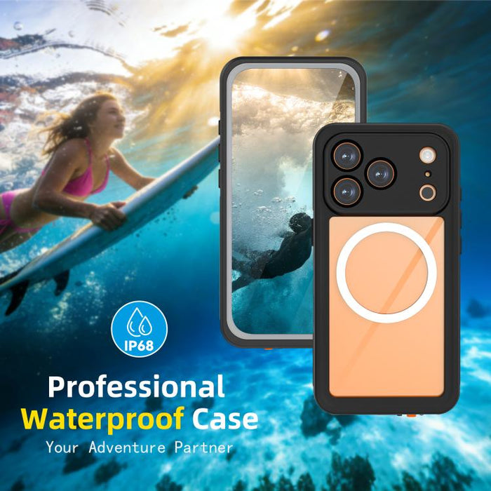Funda magnética impermeable para teléfono RedPepper Serie V IP68, For iPhone 17 Pro, For iPhone 17