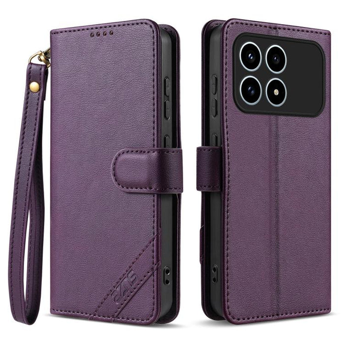 Funda para teléfono AZNS Serie A2 con tres tarjetas, protección RFID, piel vegana y correa., For Redmi Turbo 5 Max 5G / Poco X8 Pro Max 5G, For Redmi Turbo 5 5G / Poco X8 Pro 5G, For Redmi K90, For Redmi K90 Pro Max                                     ...