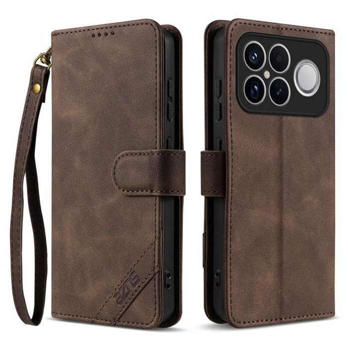Funda para teléfono AZNS Serie A2 con tres tarjetas, protección RFID, piel vegana y correa., For Redmi Turbo 5 Max 5G / Poco X8 Pro Max 5G, For Redmi Turbo 5 5G / Poco X8 Pro 5G, For Redmi K90, For Redmi K90 Pro Max                                     ...