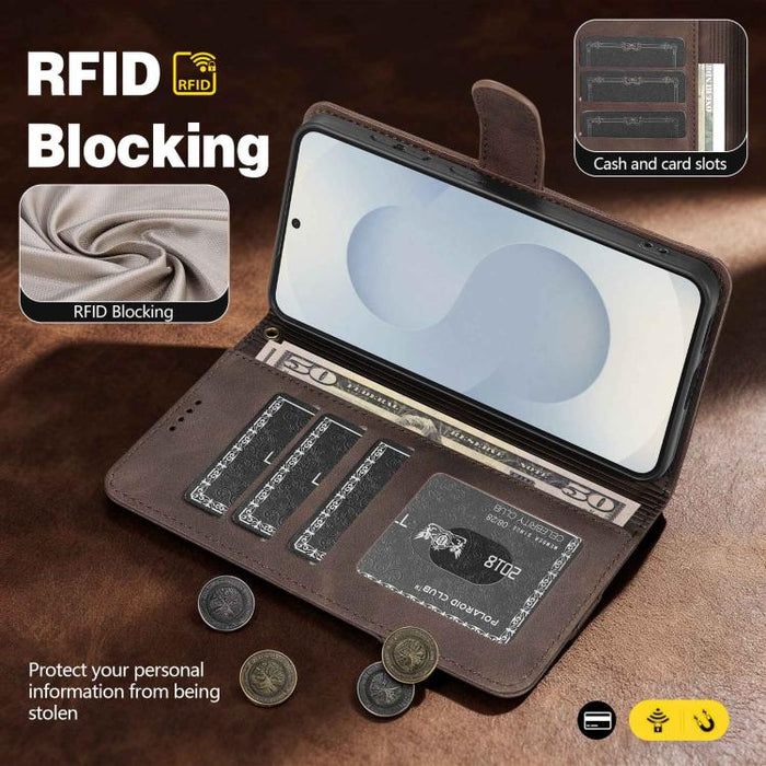 Funda para teléfono AZNS Serie A2 con tres tarjetas, protección RFID, piel vegana y correa., For Redmi Turbo 5 Max 5G / Poco X8 Pro Max 5G, For Redmi Turbo 5 5G / Poco X8 Pro 5G, For Redmi K90, For Redmi K90 Pro Max                                     ...