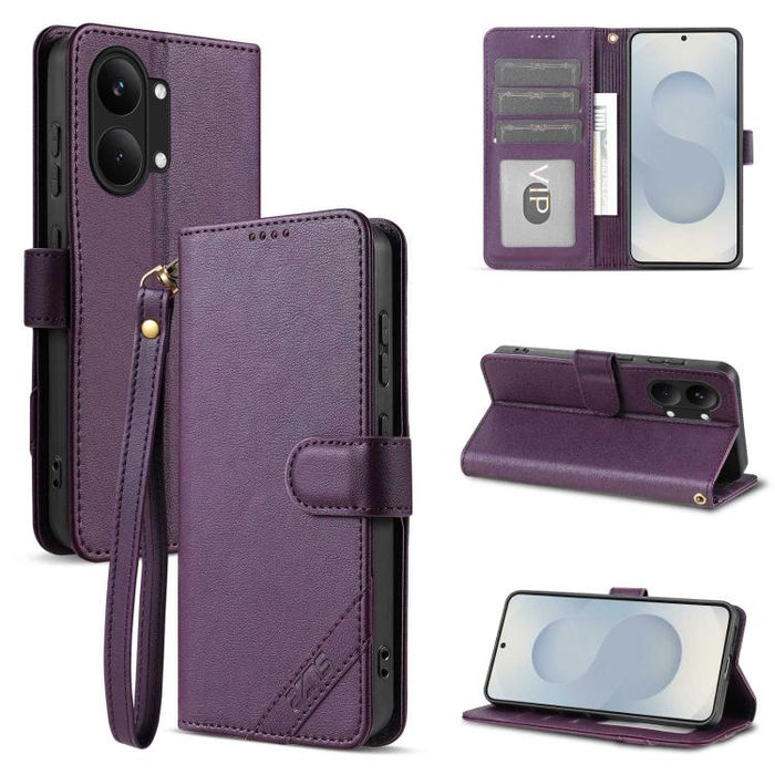 Funda para teléfono AZNS Serie A2 con tres tarjetas, protección RFID, piel vegana y correa., For Redmi Turbo 5 Max 5G / Poco X8 Pro Max 5G, For Redmi Turbo 5 5G / Poco X8 Pro 5G, For Redmi K90, For Redmi K90 Pro Max                                     ...