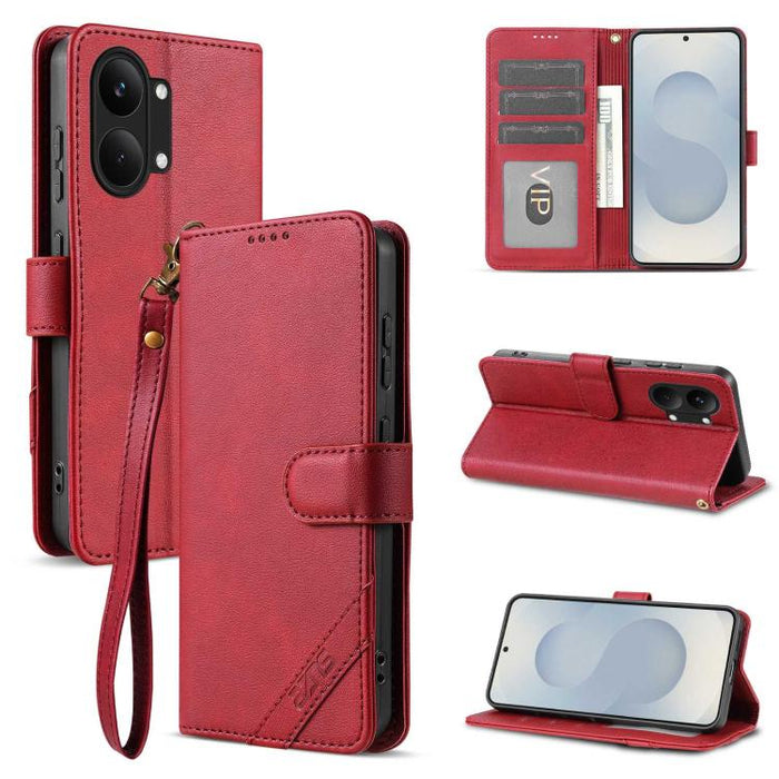 Funda para teléfono AZNS Serie A2 con tres tarjetas, protección RFID, piel vegana y correa., For Redmi Turbo 5 Max 5G / Poco X8 Pro Max 5G, For Redmi Turbo 5 5G / Poco X8 Pro 5G, For Redmi K90, For Redmi K90 Pro Max                                     ...