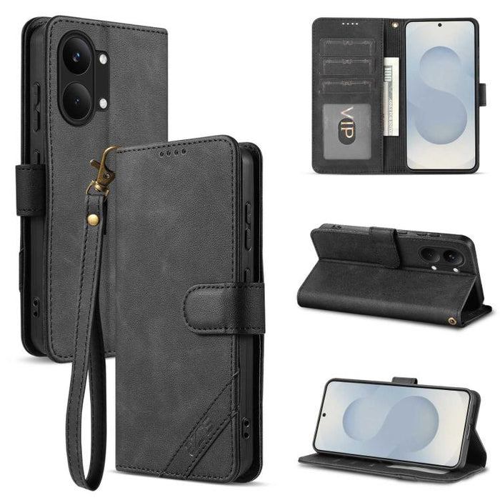 Funda para teléfono AZNS Serie A2 con tres tarjetas, protección RFID, piel vegana y correa., For Redmi Turbo 5 Max 5G / Poco X8 Pro Max 5G, For Redmi Turbo 5 5G / Poco X8 Pro 5G, For Redmi K90, For Redmi K90 Pro Max                                     ...