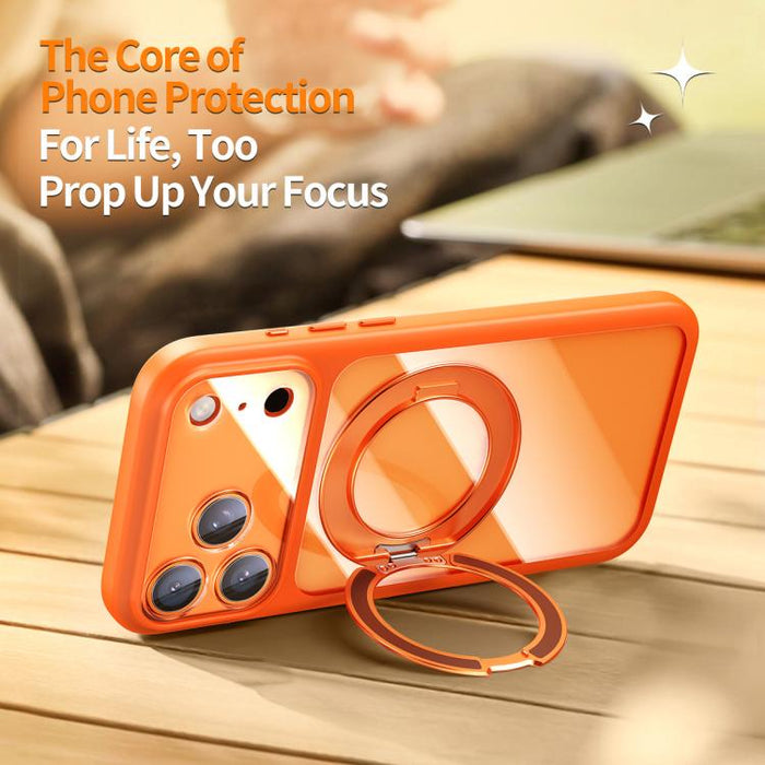 Funda para teléfono con soporte magnético, tacto suave y orificios de precisión, con botón de obturador con IA., For iPhone 17 Pro Max, For iPhone 17 Pro
