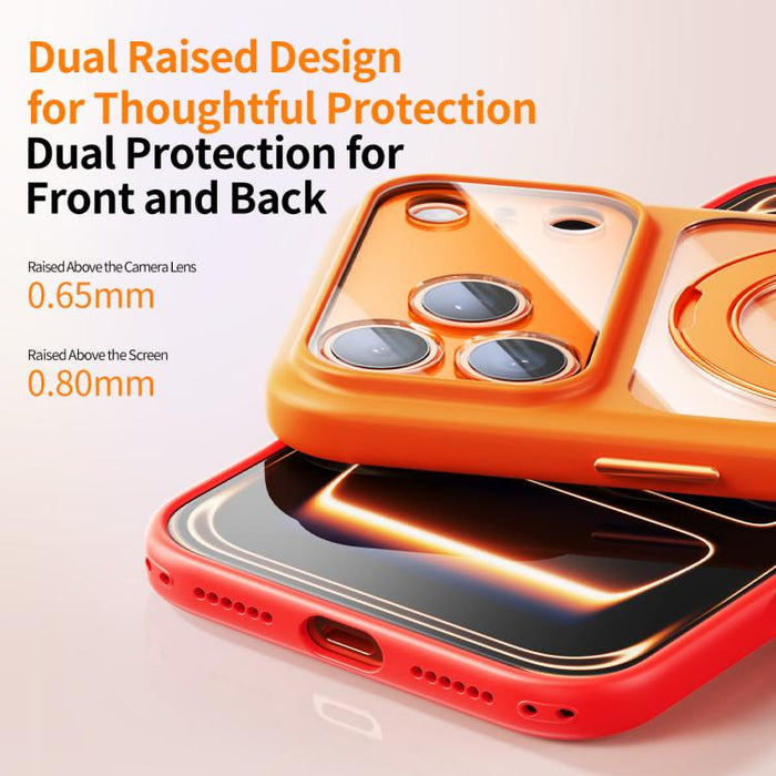 Funda para teléfono con soporte magnético, tacto suave y orificios de precisión, con botón de obturador con IA., For iPhone 17 Pro Max, For iPhone 17 Pro