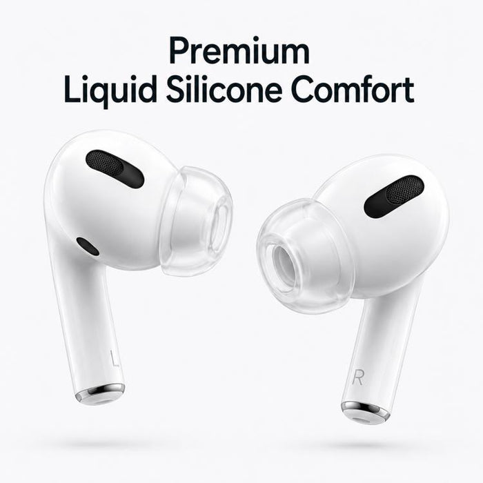 XDcase 4 pares de almohadillas de silicona líquida de repuesto para auriculares, tamaños XS/S/M/L, For AirPods Pro 3, For AirPods Pro 1 / 2