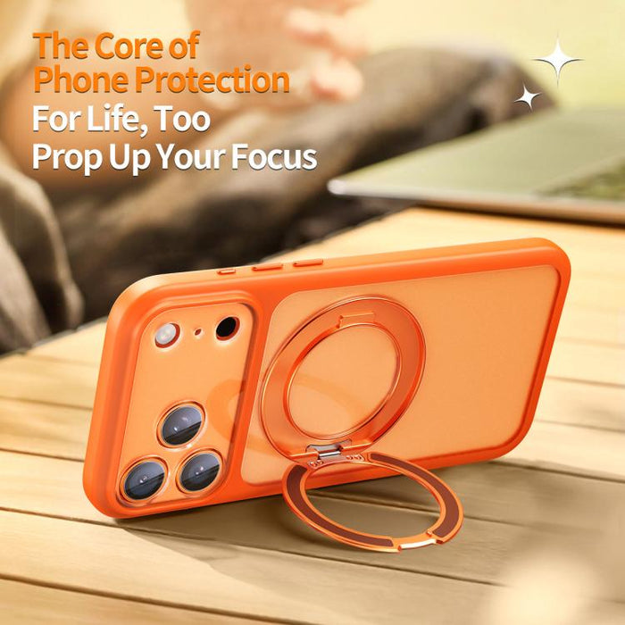 Funda para teléfono con soporte magnético, textura mate y orificio grande, con botón de obturador con IA., For iPhone 17 Pro Max, For iPhone 17 Pro