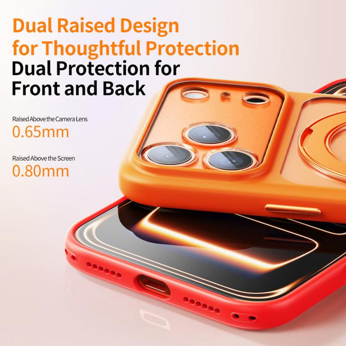 Funda para teléfono con soporte magnético, textura mate y orificio grande, con botón de obturador con IA., For iPhone 17 Pro Max, For iPhone 17 Pro
