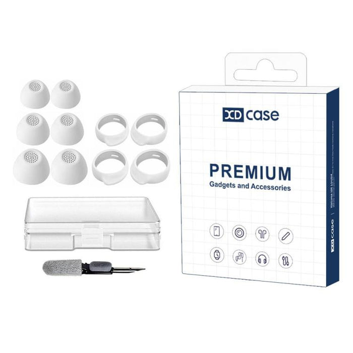 Kit de 3 pares de almohadillas de silicona de repuesto y ganchos para las orejas XDcase, tamaños S/M/L, For Samsung Galaxy Buds FE